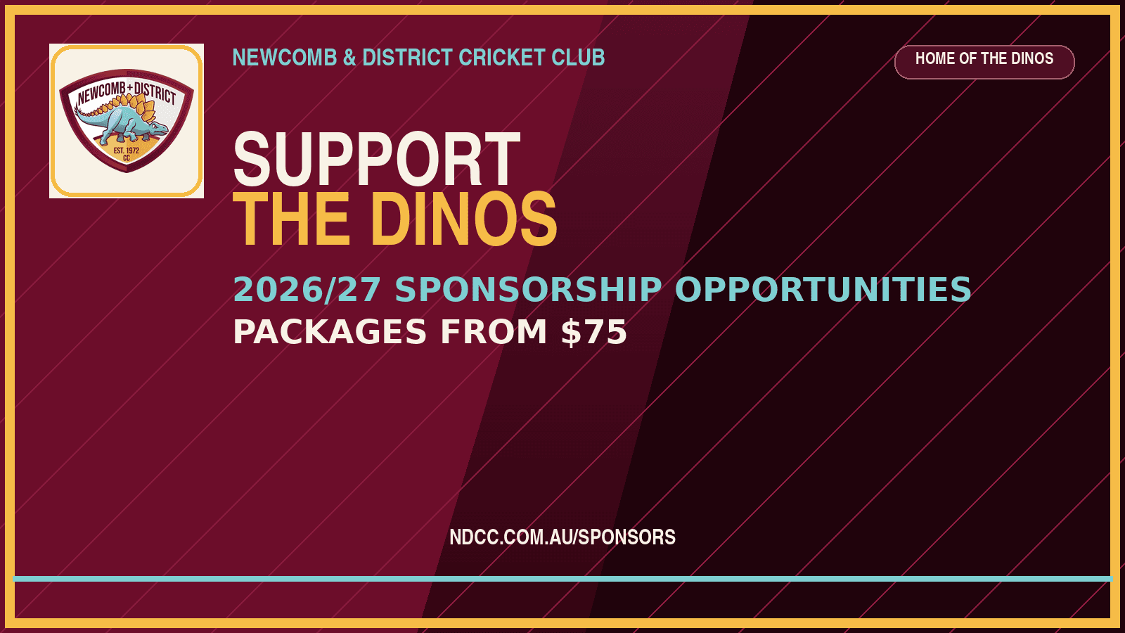 Support the Dinos in 2026/27