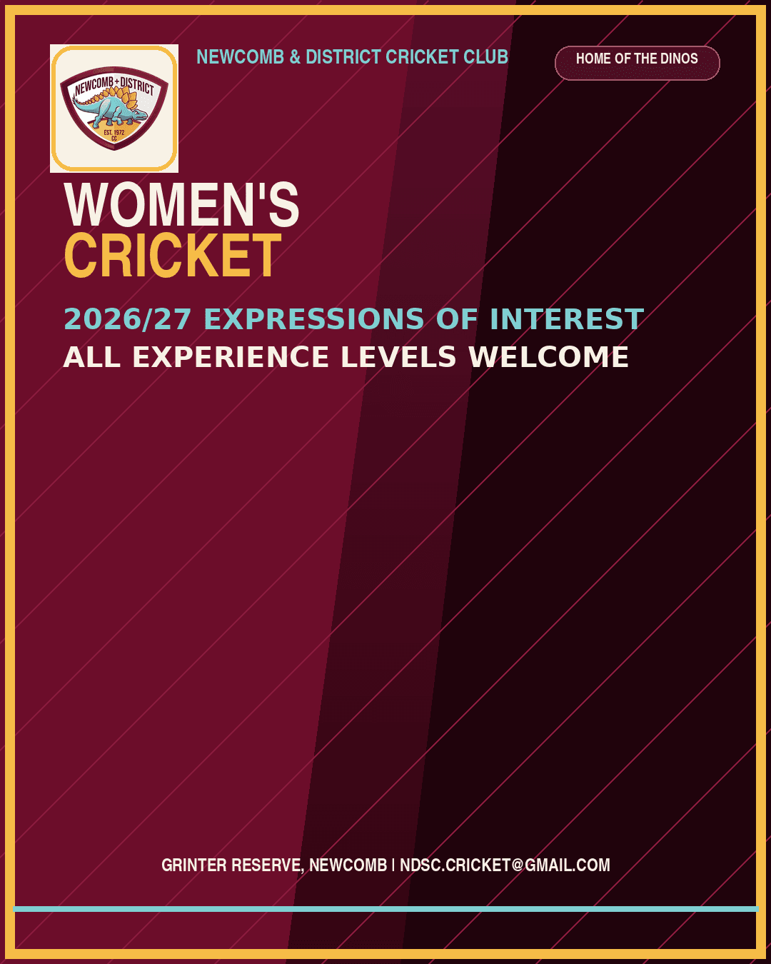 Women's Cricket: Expressions of Interest for 2026/27