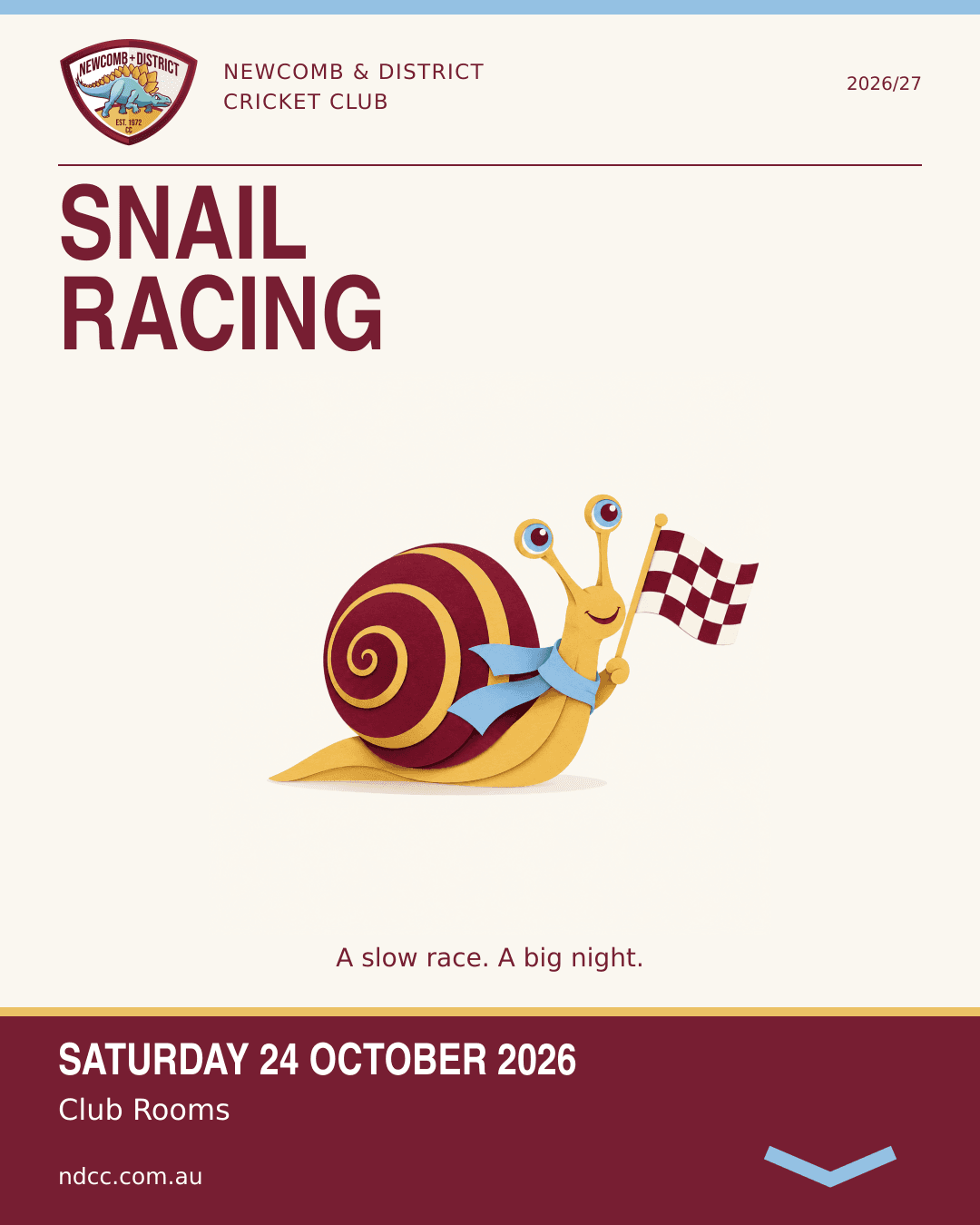 Snail Racing event artwork