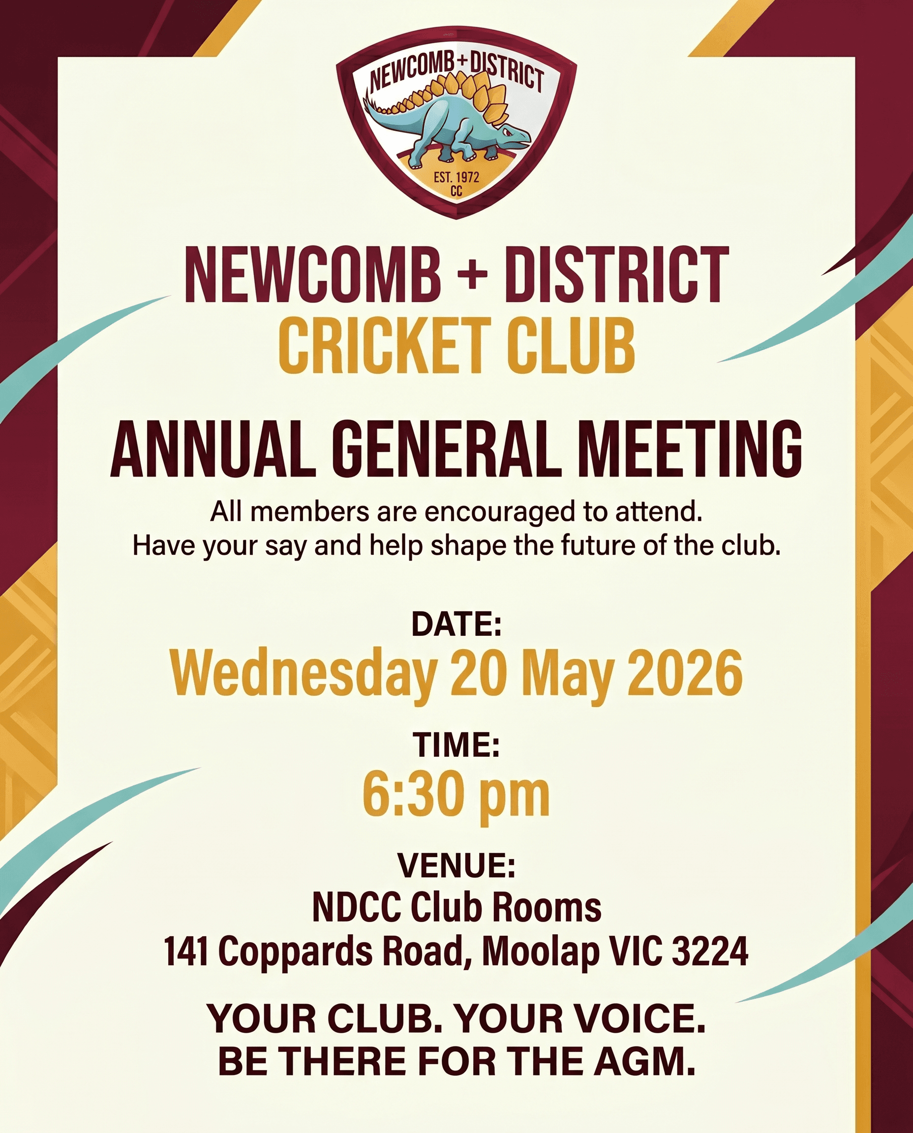 Annual General Meeting - Wednesday 20 May 2026