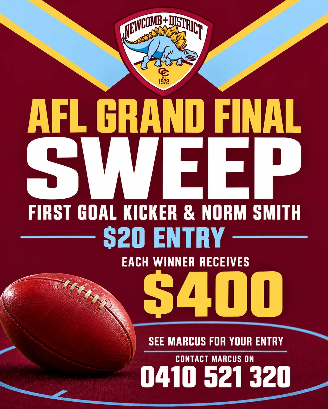 AFL Grand Final Sweep event artwork