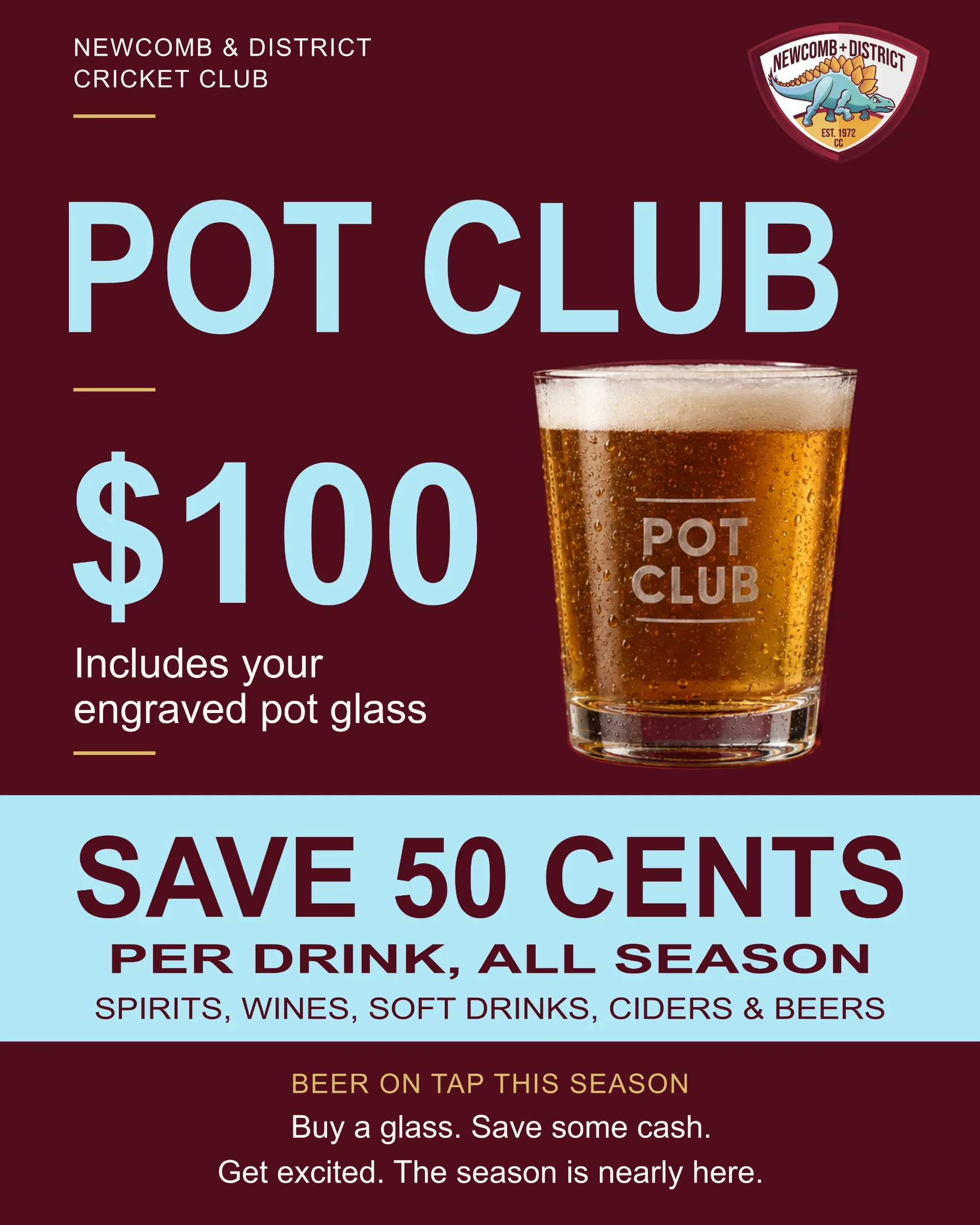 Pot Club: Buy a glass and save some cash