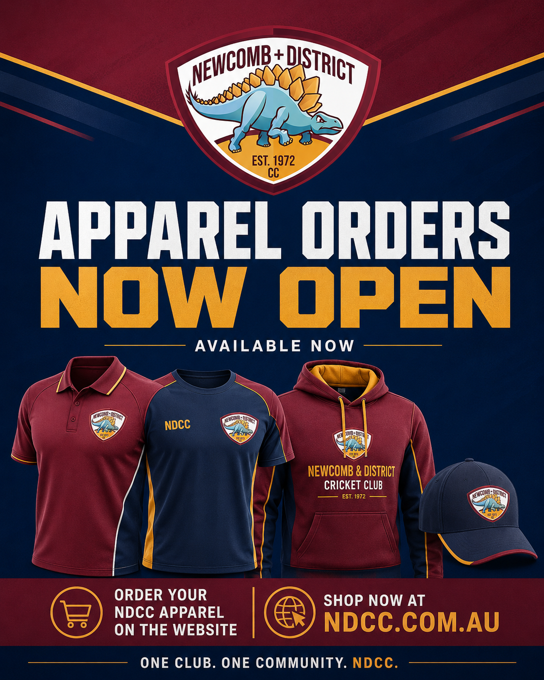 Official 2026/27 NDCC Merchandise Available